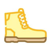 work boots civil engineer color icon vector illustration