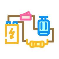 electrical circuit tool work color icon vector illustration