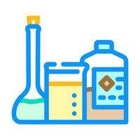 chemicals and solvents tool work color icon vector illustration