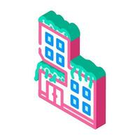 green building environmental isometric icon vector illustration