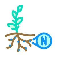 nitrogen fixation environmental color icon vector illustration