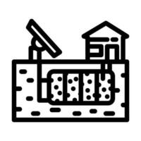 sand batteries future technology line icon vector illustration