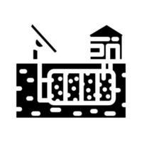 sand batteries future technology glyph icon vector illustration