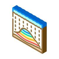 oil reservoir simulation petroleum engineer isometric icon vector illustration