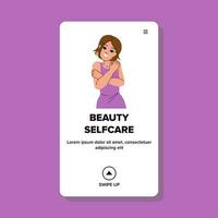 woman beauty selfcare vector