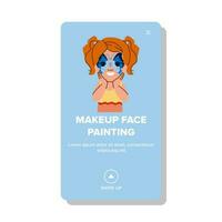 party makeup face painting vector