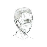 surgical Medical Face Mask ai generated photo