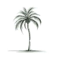 hoja tropical palma árbol ai generado foto