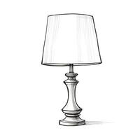 room lamp table ai generated photo