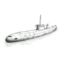 marina submarino ai generado foto