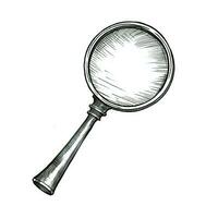 search magnifying glass ai generated photo