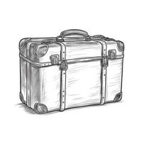 luggage retro travel suitcase ai generated photo