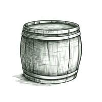 wood wooden barrel ai generated photo