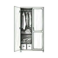 room wardrobe ai generated photo