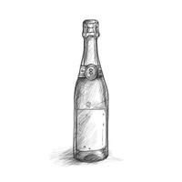 background champagne bottle ai generated photo