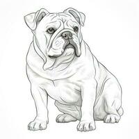 animal Bulldog Dog ai generated photo