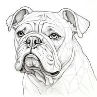 puppy Bulldog Dog ai generated photo