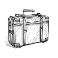 bag retro travel suitcase ai generated photo