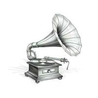 music gramophone ai generated photo