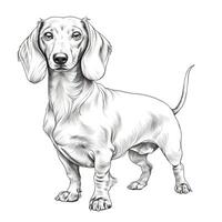 puppy Dachshund Dog ai generated photo