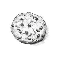 stack chocolate chip cookie ai generated photo