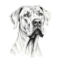 pet Great Dane Dog ai generated photo