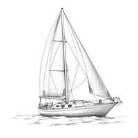 boat sailboat ai generated photo