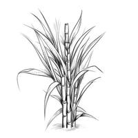 plant sugar cane ai generated photo