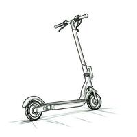 urban Electric scooter ai generated photo