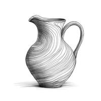 broken Pottery jug ai generated photo