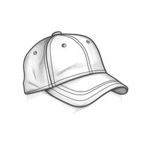 front baseball cap ai generated photo