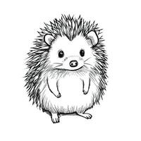 forest cute hedgehog photo
