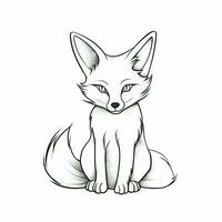baby cute fox ai generated photo