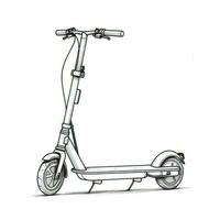 bike Electric scooter ai generated photo