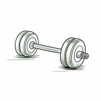 sport dumbbell fitness ai generated photo
