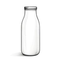 cow milk bottle ai generated photo