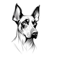 pet Doberman Pinscher Dog ai generated photo