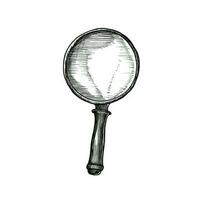 icon magnifying glass ai generated photo