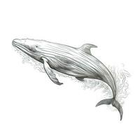 ocean whale ai generated photo