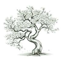 sakura floreciente Cereza florecer árbol ai generado foto