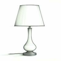 room lamp table ai generated photo