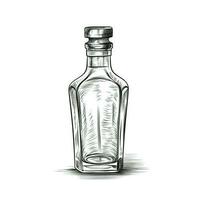 glass Tequila bottle ai generated photo