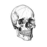 head skull ai generated photo