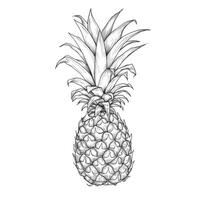 slice pineapple ai generated photo