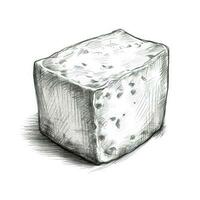 glass milk cheese ai generated photo