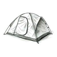 camp camping tent ai generated photo