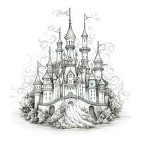 princess whimsical fairy tale castle ai generated photo