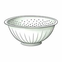 utensil Stainless Steel Colander ai generated photo