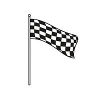 race Checkered flag ai generated photo