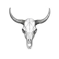 head Longhorn Skull horn ai generated photo